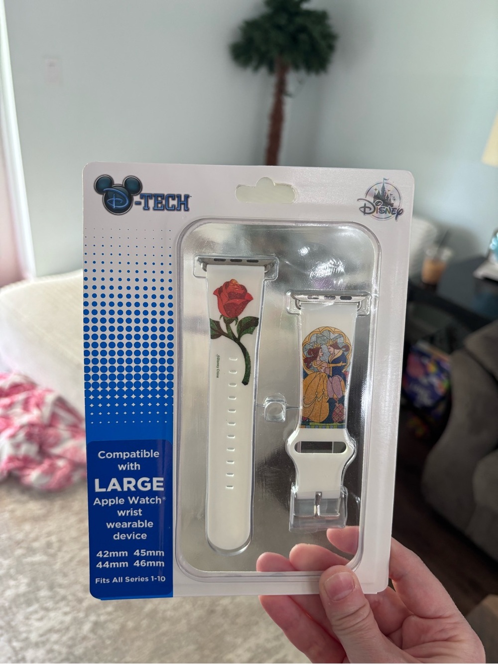 Disney White Floral & Stained Glass Apple Watch Band - Disney D-TECH